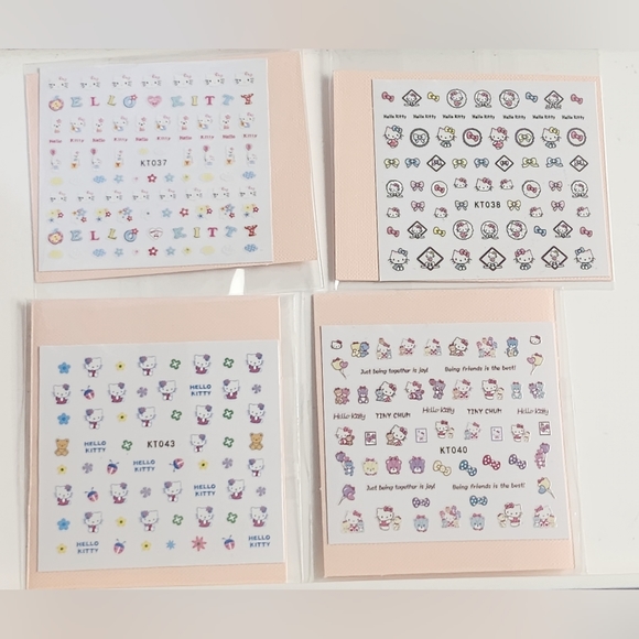 NWT Hello Kitty Nail Art Design Stickers N°1 FRIENDSHIP! - Picture 12 of 14